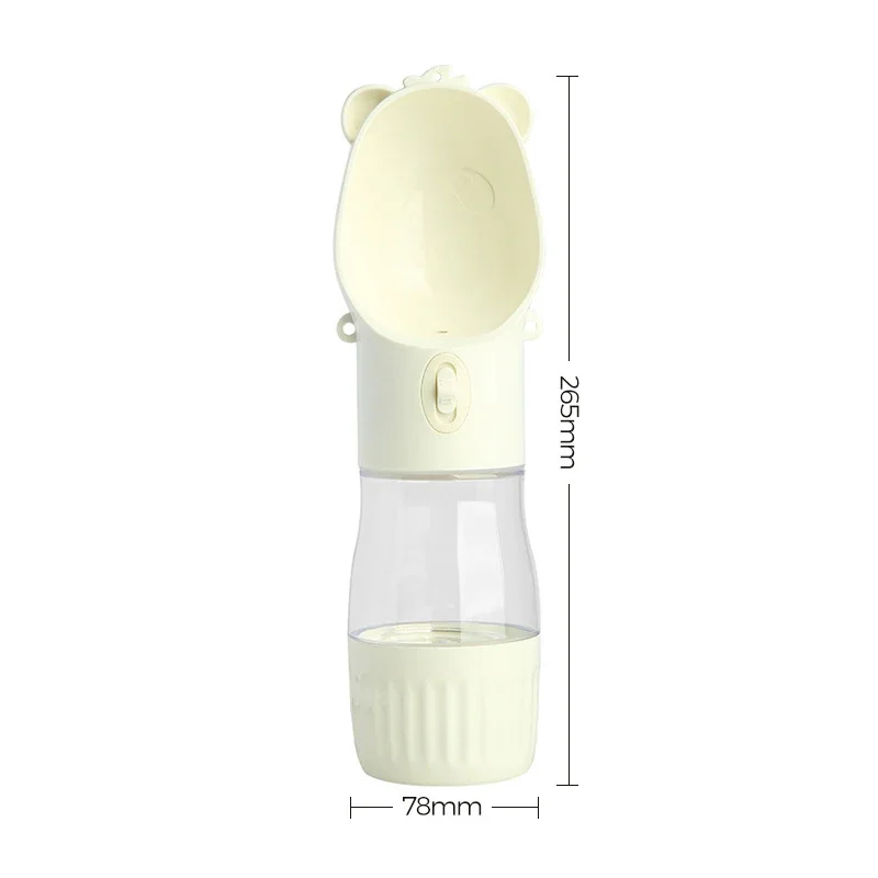 Water Bottle Pet Feeder Portable Dog Water Bottle With Food Cup For Small Large Dog Cats Outdoor Walking Drinking Feed Dispense