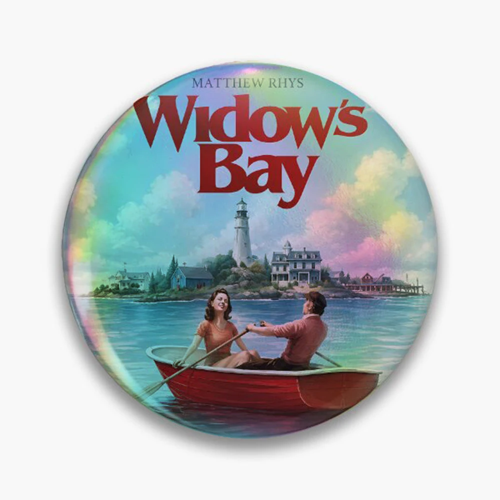 Widows Bay  Pin Holographic Star Heart Pin Brooches Laminated Button Fashion Accessory