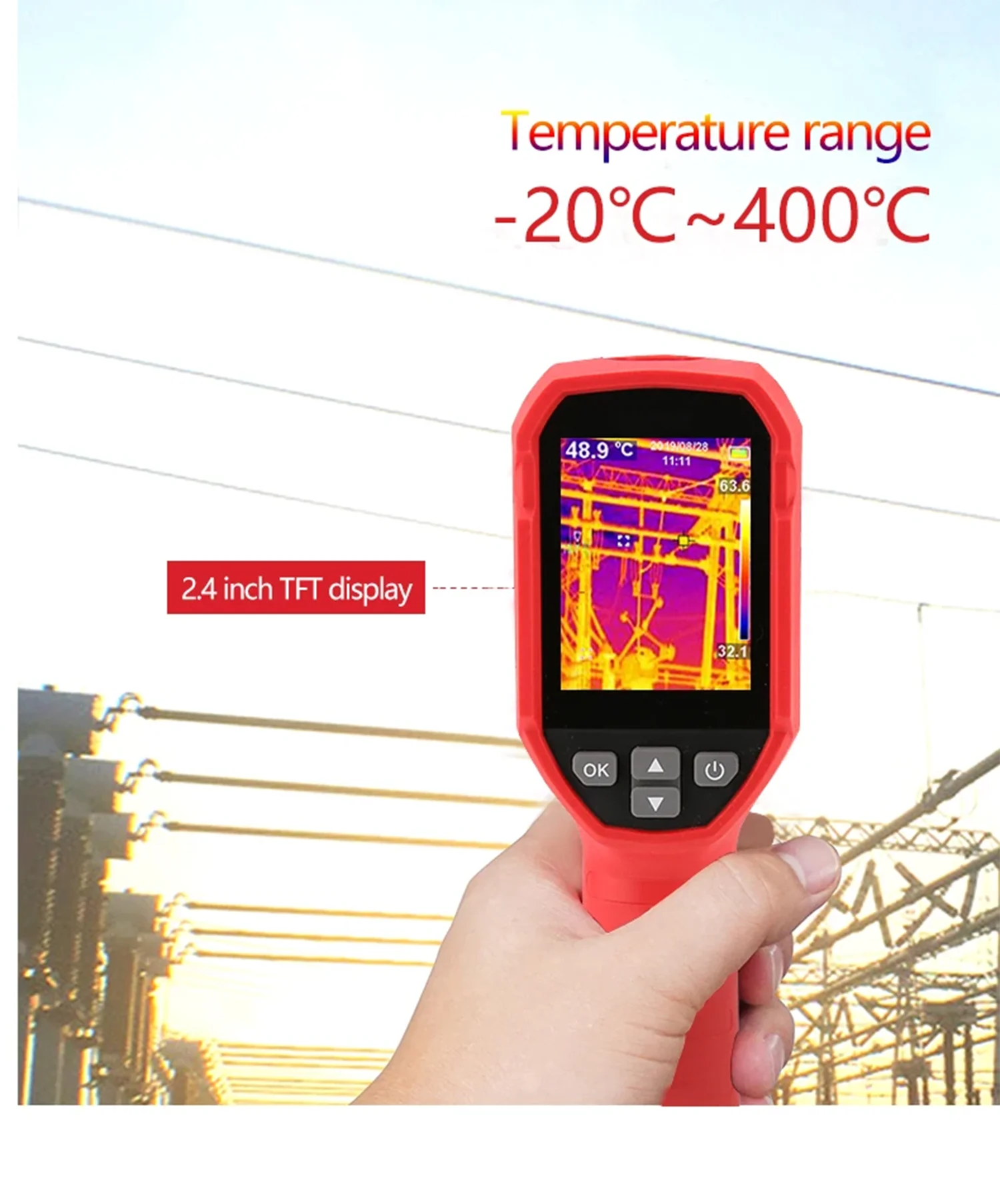 UNI-T UTi120S Инфракрасный Тепловизор, температурная тепловая камера, печатная плата, промышленное тестирование, тестирование напольной тепловой трубки, Новинка
