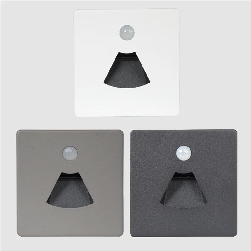 BMBY-3W LED Motion Sensor Night Light LED Embedded Stair Step Waterproof Light With Motion Sensor For RV Boat Ship Trailer
