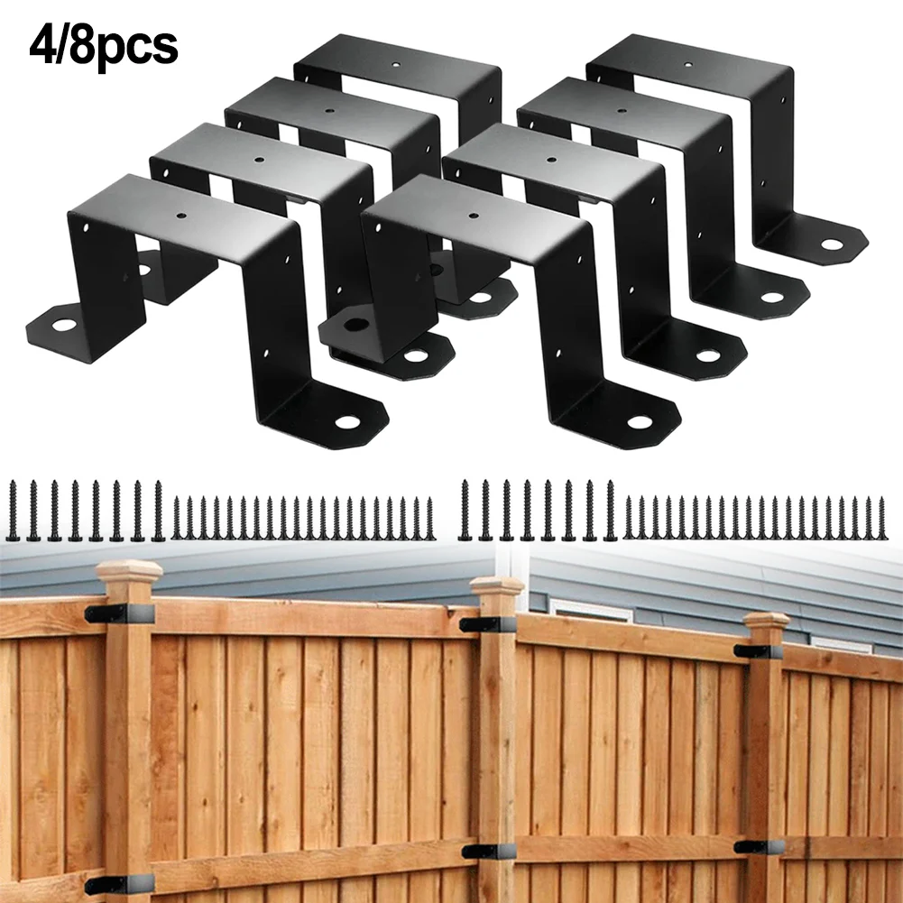 

3.5 X 3.5 Inches Heavy-Duty Bracket Rust Resistant Finish Sturdy Fence Connection Versatile Use Carbon Steel Material