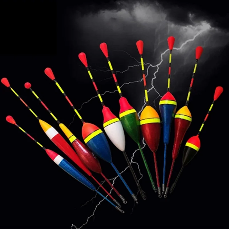 5pcs set Float bobbers Tackle all Fishing Carp Long Soft Hard Tail accessory for pesca Lake Vertical buoy boia 6 5 4 3 2 1