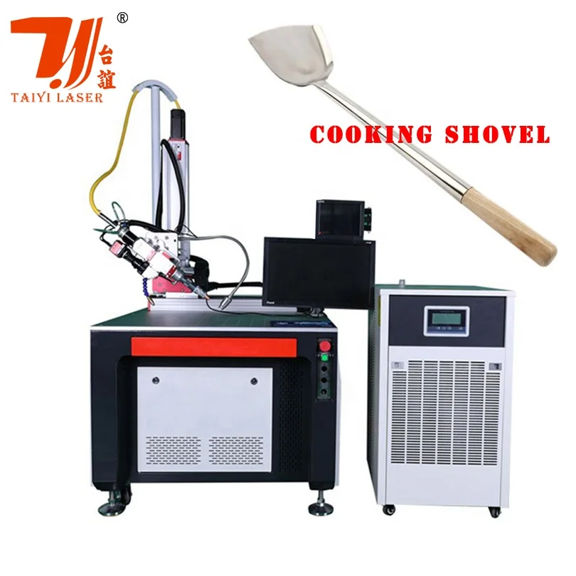 Canton Fair Promotion Stainless Steel Cooking Spatula 1500W 2000W Automatic Fiber Laser Welding Machine