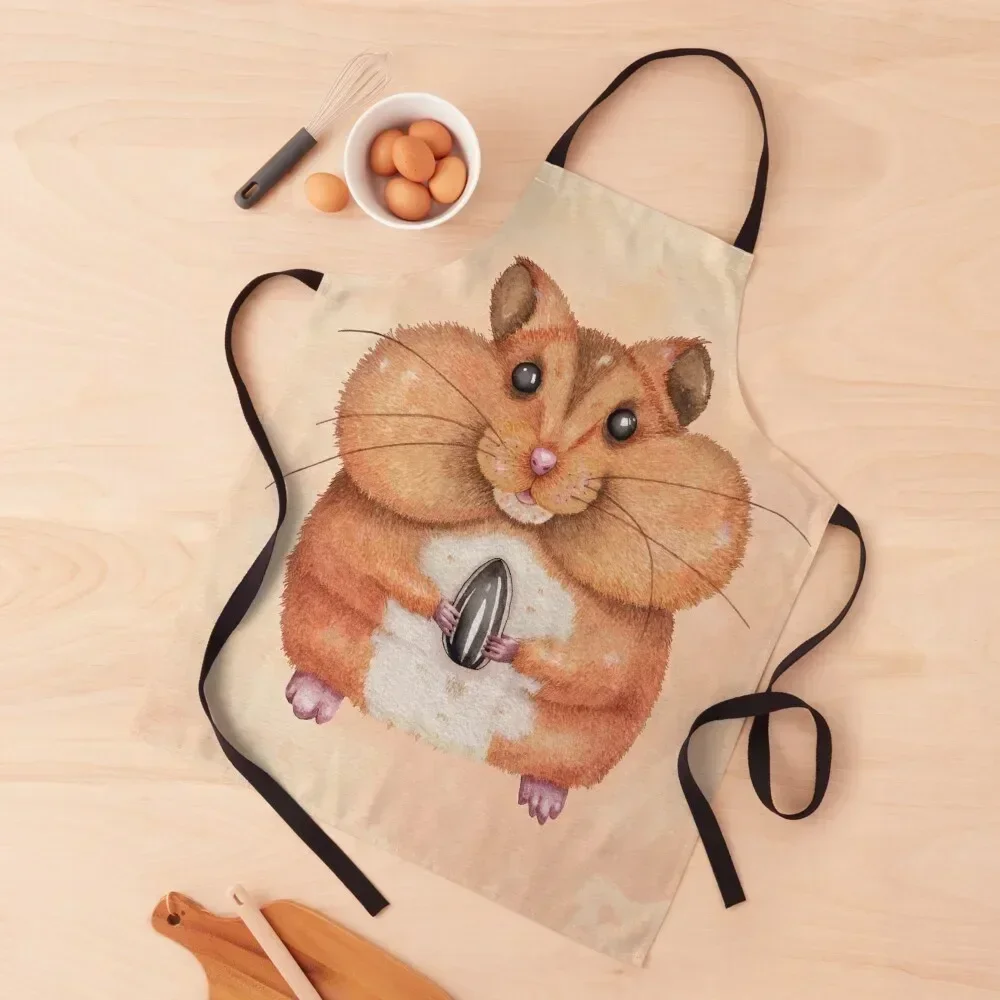 

Sunflower Hamster Apron chef for man Men gift Apron