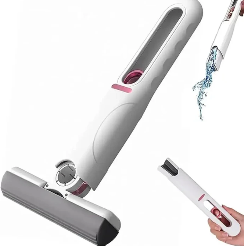 Portátil mini esponja mop mão-livre lavagem dobrável auto squeeze cleaning mop uso molhado e seco super absorvente para banheiro cozinha