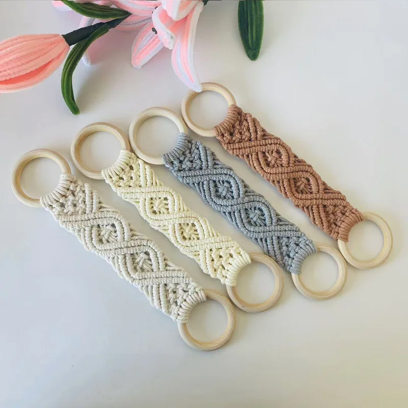 Hot Sale Nordic Style Handwoven Towel Rack - Tapestry Wall Hanging For Kitchen Towel Storage And Boutique Decoration - Multifunctional Handmade Home Organizer