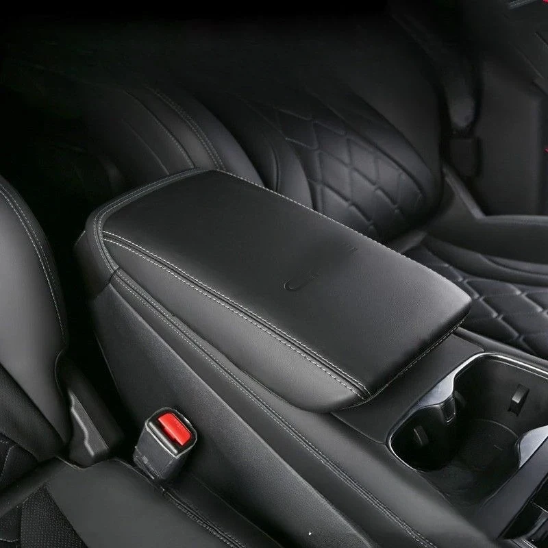 ل BYD سيليون 7 EV 2024 2025 الجلود مسند الذراع حصيرة الداخلية صندوق تخزين السيارات الغبار واقية غطاء الوسادة حامي اكسسوارات السيارات