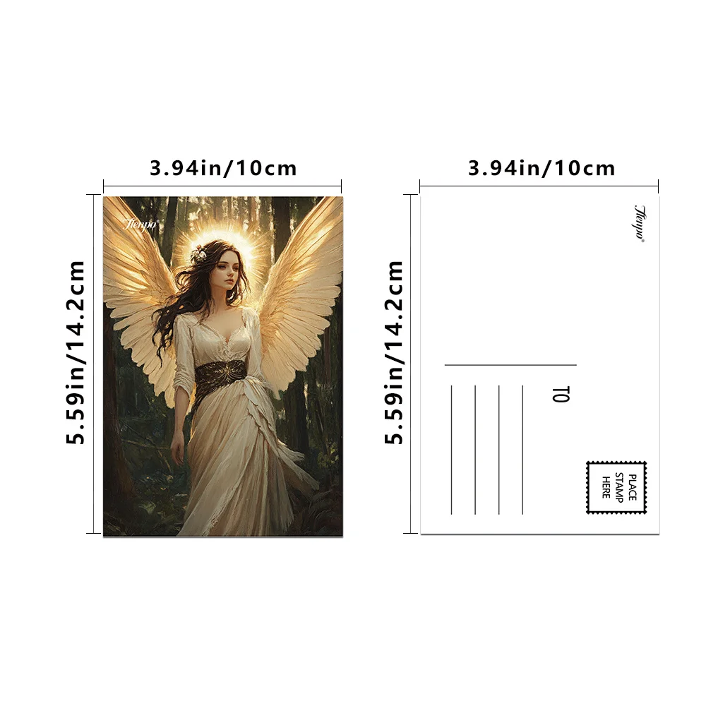 32pcs, Oil Painting Goddess Postcards, Decoration/Greeting Cards/Postcards, High-Precision Printing, Collectible and Mailable