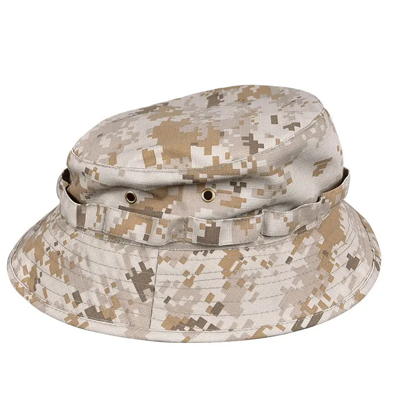 Outdoors Short Benny Cap Camouflage Narrow Brimmed Round Brimmed Fisherman Hat Sunscreen Breathable Riding