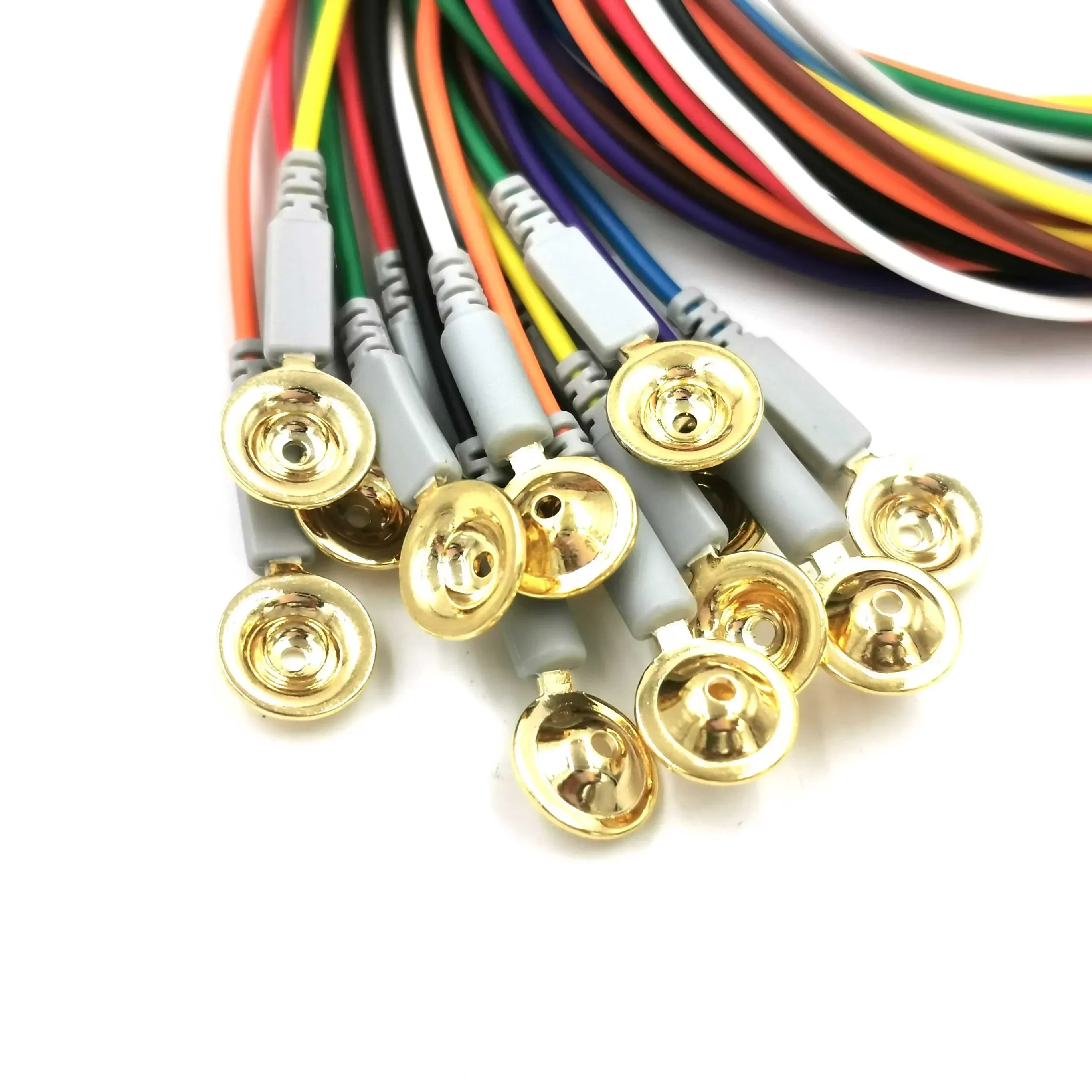 2026snap eeg electrodes sintered agcl eeg electrodes nihon kohden gold cup eeg cables