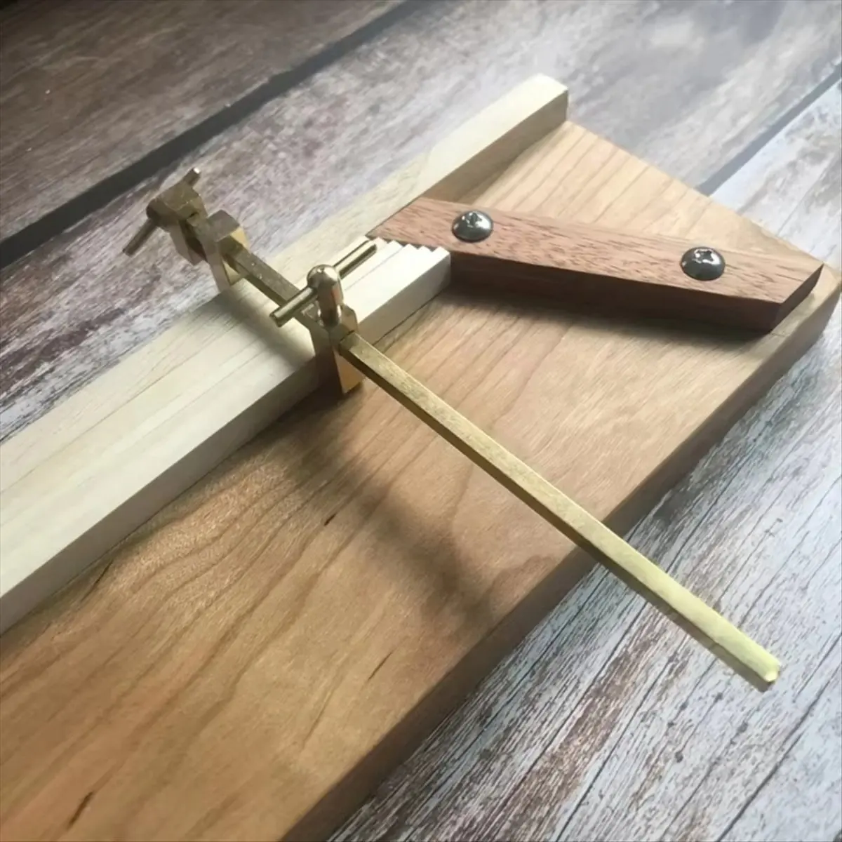 A77K Woodworking Wood Clamp, Brass Parallel Clamp Fast Fixed Clip Auxiliary Fixture Splicing Board Positioning Panel 18cm