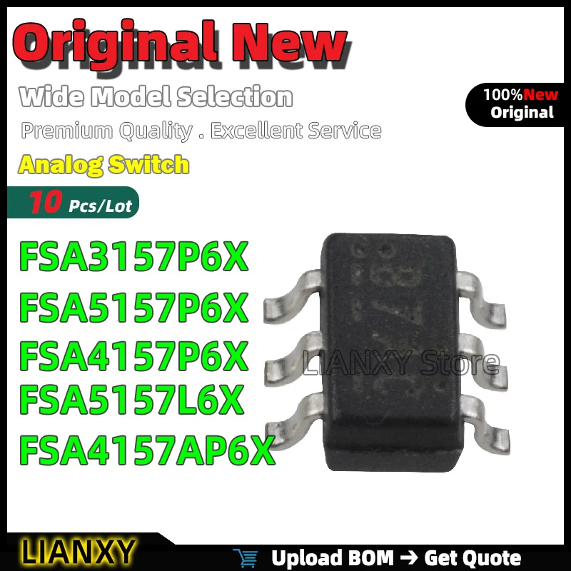 10pcs SC-70 FSA3157P6X FSA5157P6X FSA4157P6X FSA5157L6X FSA4157AP6X Analog Switch New Original