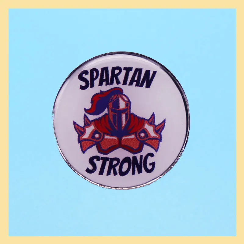 Sparta Warrior Metal Brooch Collecting Lapel Accessories Creativity Anime Enamel Pins Men Women Fashion Jewelry Gift Badges