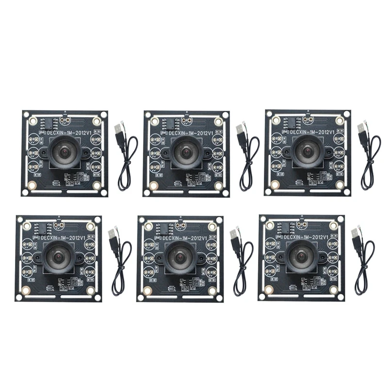

6PCS 100 Degree Camera Module 1MP OV9732 1280X720 30Fps USB Camera Module Drive Free For Winxp/7/8/10 With 60Cm Cable
