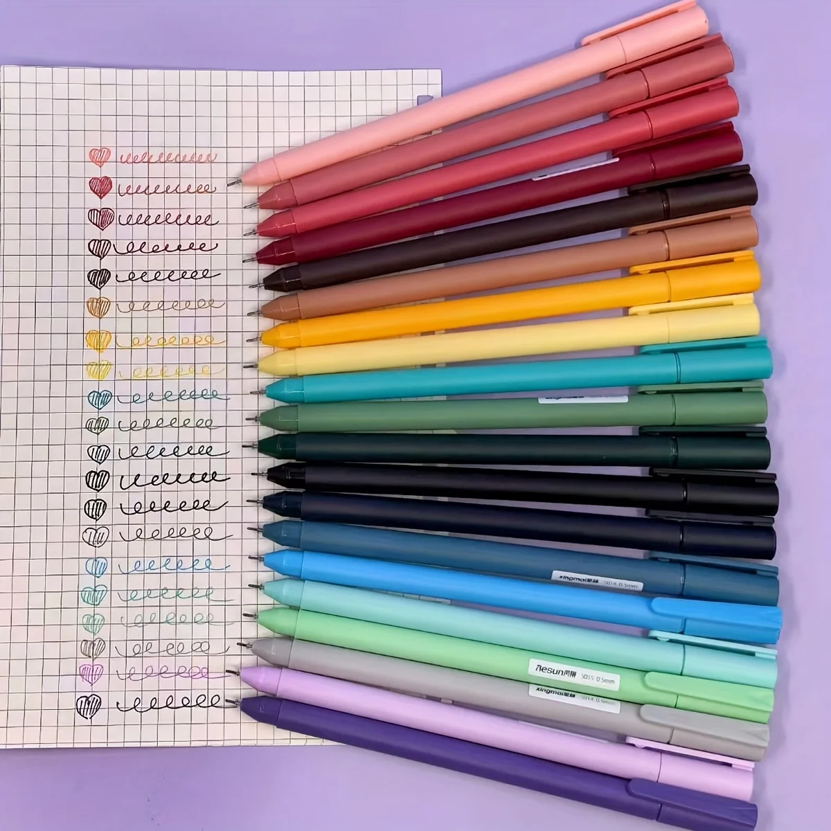 

Набор из 20 гелевых ручек Morandi в ретро-стиле, матовый корпус, тонкий наконечник 0,5 мм, разноцветные пастельные чернила для ведения дневников, заметок и творчества