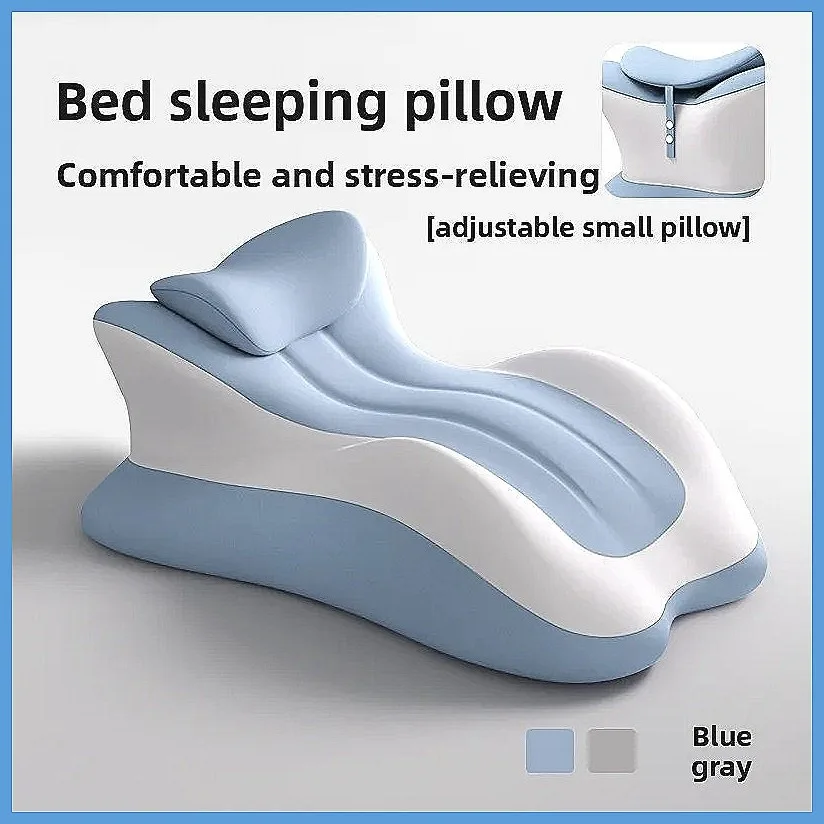 Memory Foam Bed Wedge Pillow for Anti Snoring, Acid Reflux Relief, Neck Back Leg Pain, Reading Sleeping & Post Surgery