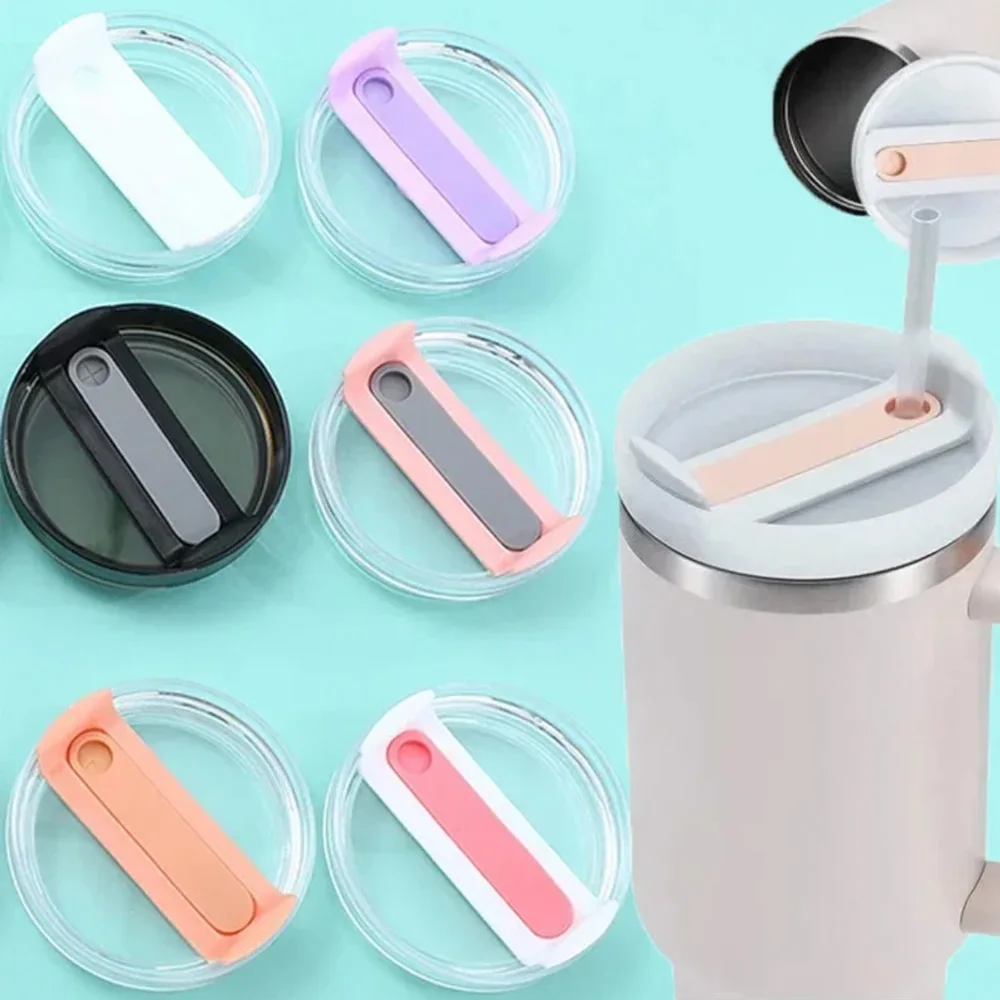 Sealing Splash Spill Proof Replacement Lids for Stanley 40 Oz Tumbler with Handle Cap Quencher H2.0 40oz Mug Cup Accessories