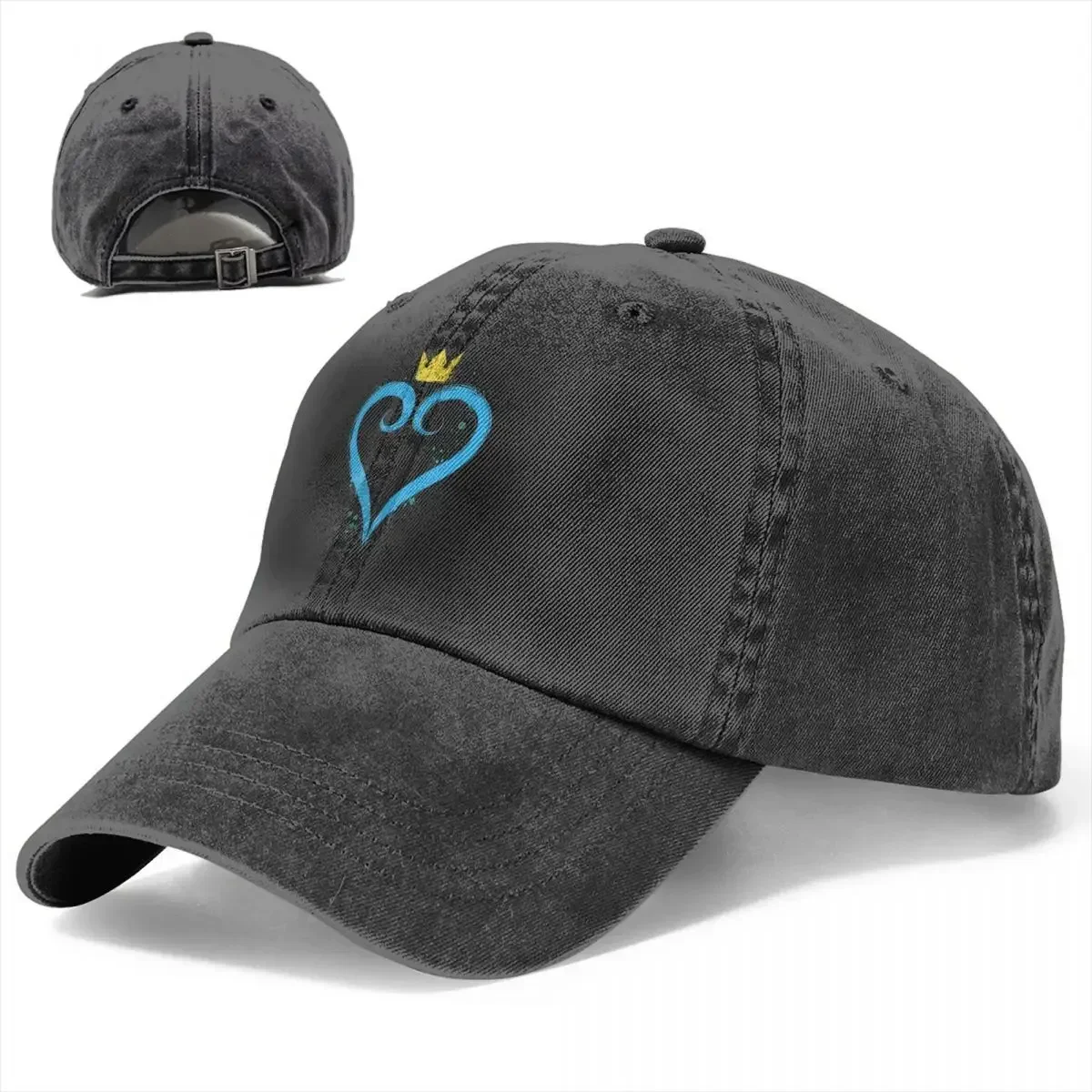 Customization Kingdom Hearts Painting Stuff Unisex Style Baseball Cap Distressed Cotton Hats Cap Vintage