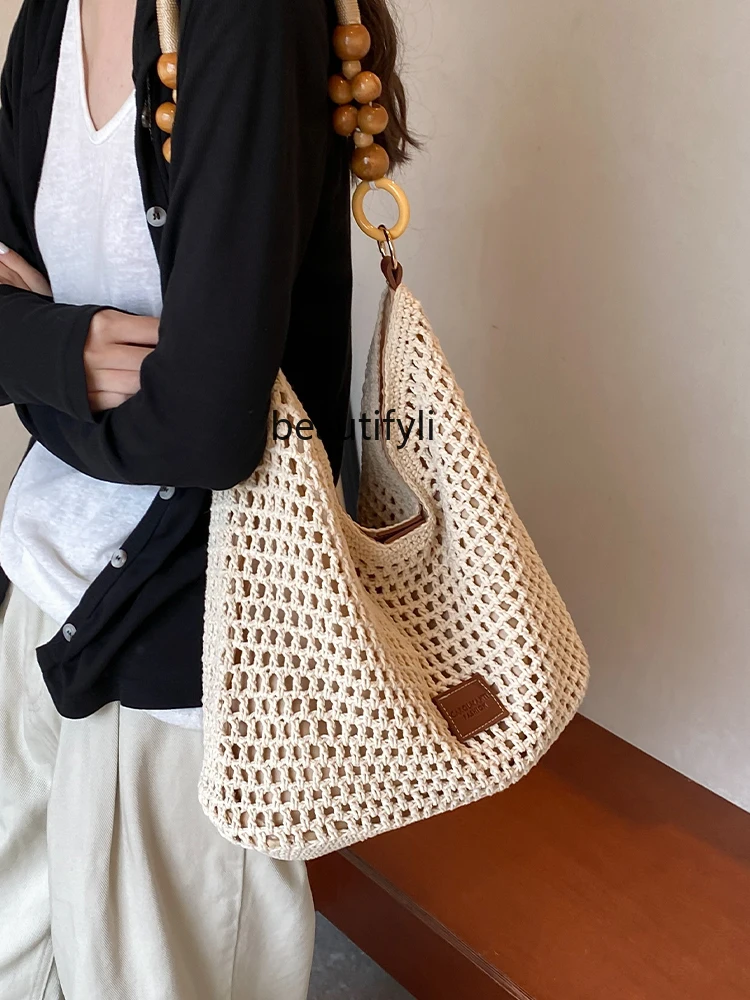 

Korean Style Underarm Woven Bag Summer Seaside Vacation Leisure Straw Bag Large Capacity Simple All-Match Shoulder Bag