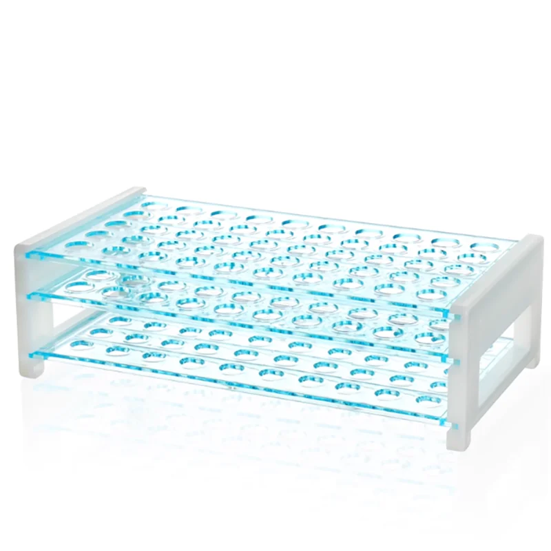 Three-layer detachable plastic test tube rack Multi-function centrifugal tube rack Pore diameter 13 16 18MM 50 holes