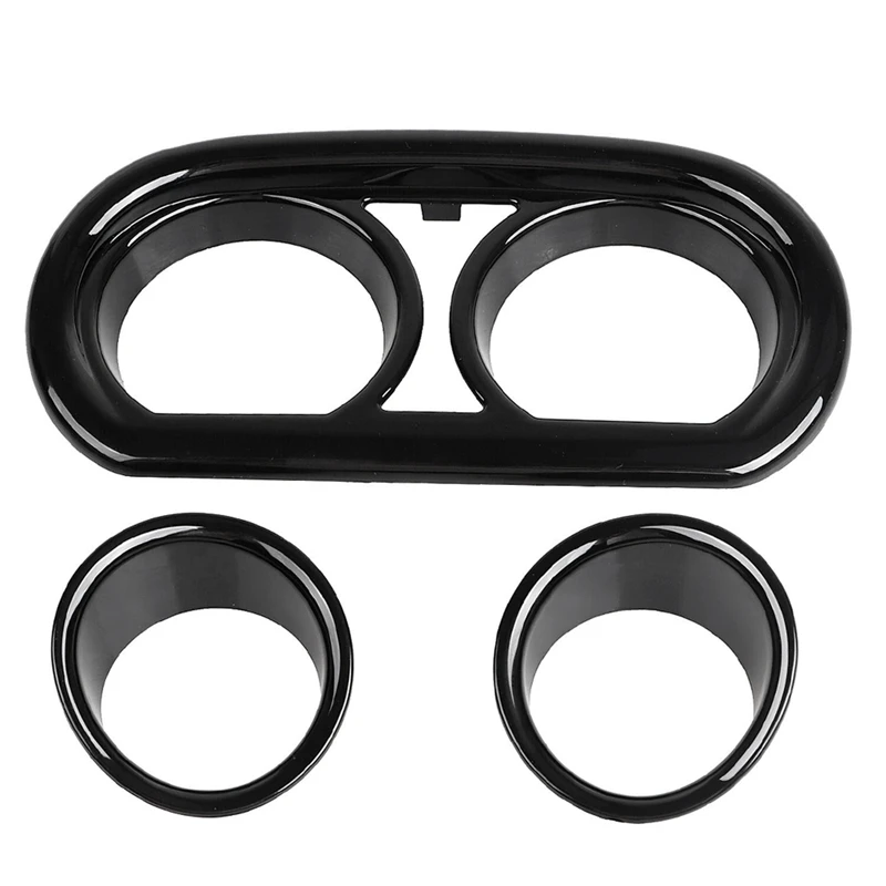 Gloss Black Gauge Bezel Trim Kit For  Road Glide FLTRX Ultra FLTRU 2015-Up Replacement Accessories