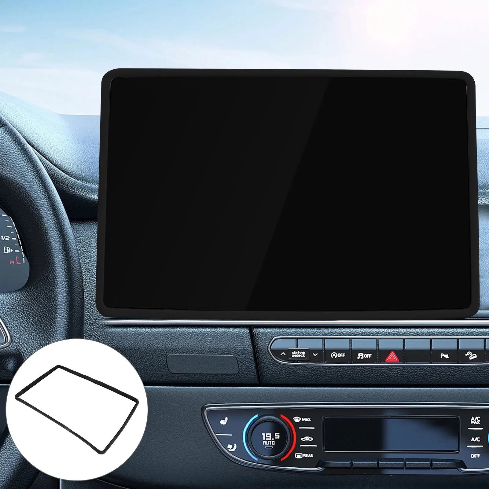 

Car Screen Frame Protector For Y 3 Center Control Screen Frame Trim Shockproof Auto Interior Accessory Gps Accessories