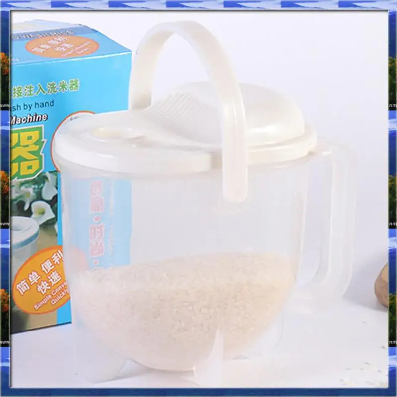 

LJL Creative Home Kitchen Gadgets Lazy Tools Rice Washing Sieve Convection Plastic Water Dispenser Rice Washing Machine