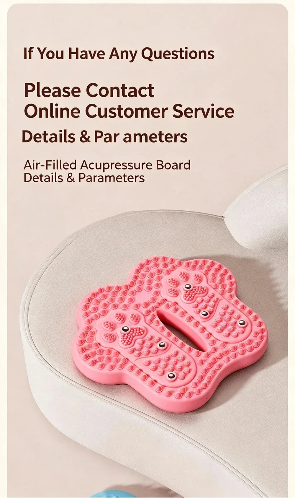 Aufblasbare Anti-Rutsch-Akupressur-Fußmassagematte Aufblasbare Fußmassagematte mit starken Saugnäpfen Faltbar Tragbar mit Drainagelöchern – Detail 13