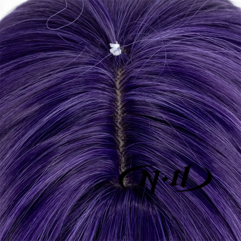 شعر مستعار بموجة قصيرة لكوسبلاي هزلي ، أند هيراجي أوتينا ، يتدفق ، الفتيات السحرية تأثيري ، الشعر باللون الأرجواني الداكن ، شعر مستعار للفتيات