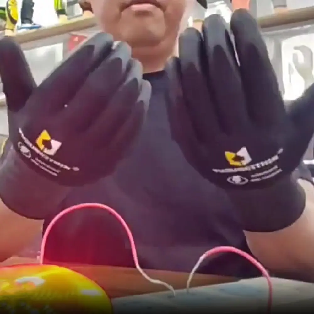 400/500V Insulated Working Gloves Nitrile Safety Anti Electric Shock Gloves Ultra-thin Safety Electrician Gloves