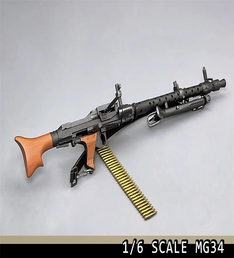 Militar Segunda Guerra Mundial arma rifle brinquedo, modelo plástico, alta qualidade, 1:6 soldado, 12 '', em estoque, MG34