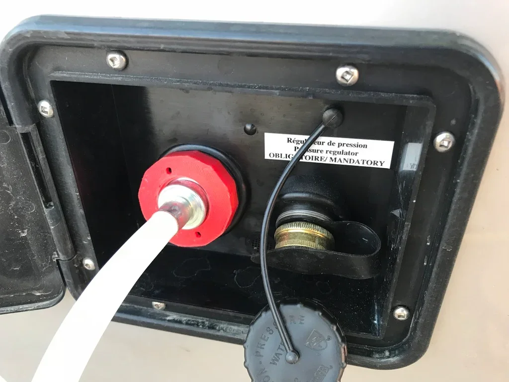 Rv Fresh Water Inlet Leak Proof Water Tank Replacement Adapter Filler Hatch Cap For City Connection Vehicle Boat Trailer Outdoor