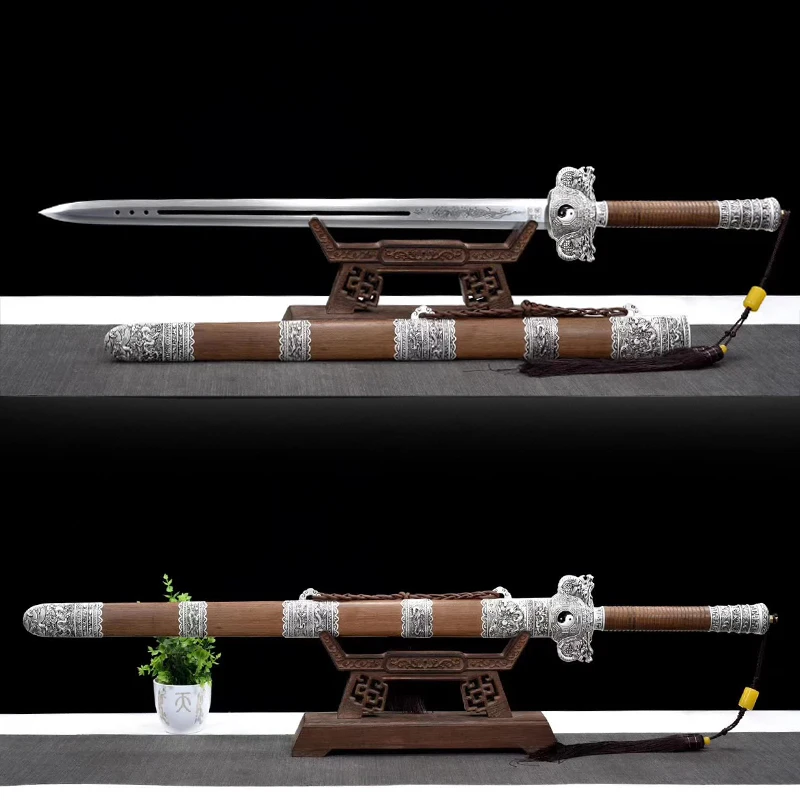 Home Decor, House Ornament,Bagua Jian Sword,  Chinese Sword Follow Out Steel Blade Real Steel,House Fengshui