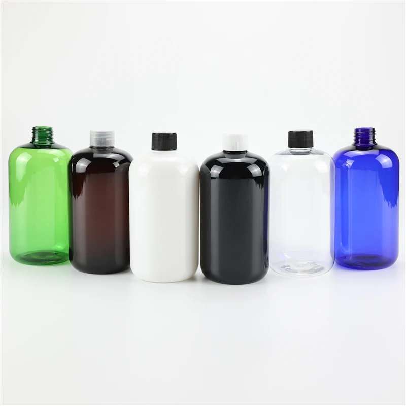 

Multicolor 500ML X 10 Empty Cosmetics Packaging Plastic Bottles Personal Care PET Toner Hydrosol Bottles With Plastic Screw Cap