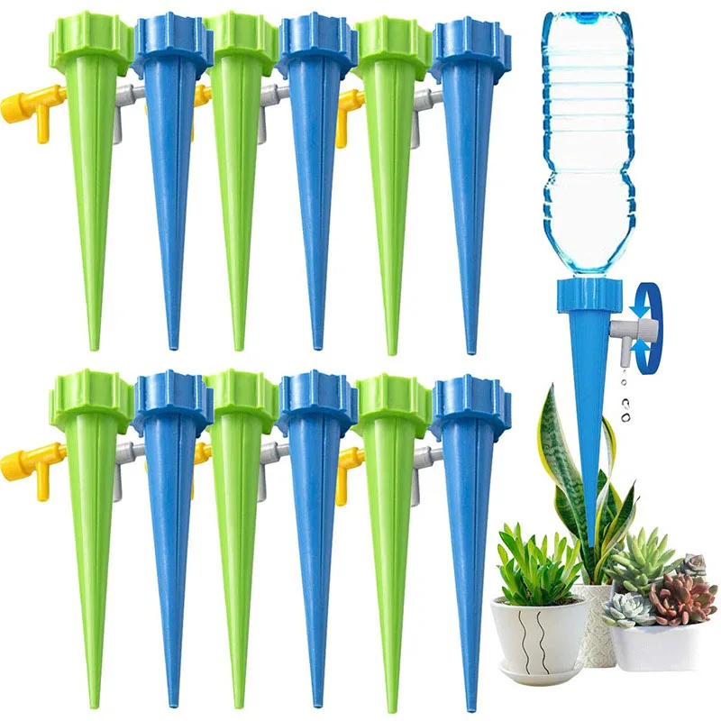 

Drip Irrigation Automatic Self Watering Spikes Adjustable Auto Watering System for Garden Flower Plants Water Dripper Device