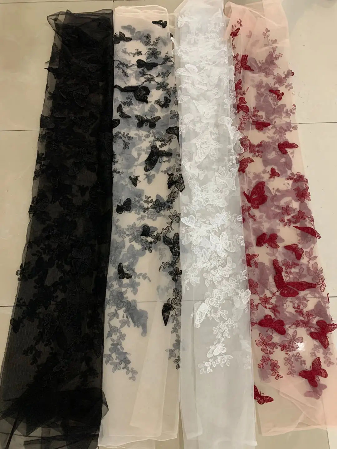 

90-130CM Wedding sequin fabric 3+9 rectangular multi-color bead mesh fabric Women's dress, luggage, evening dress fabric