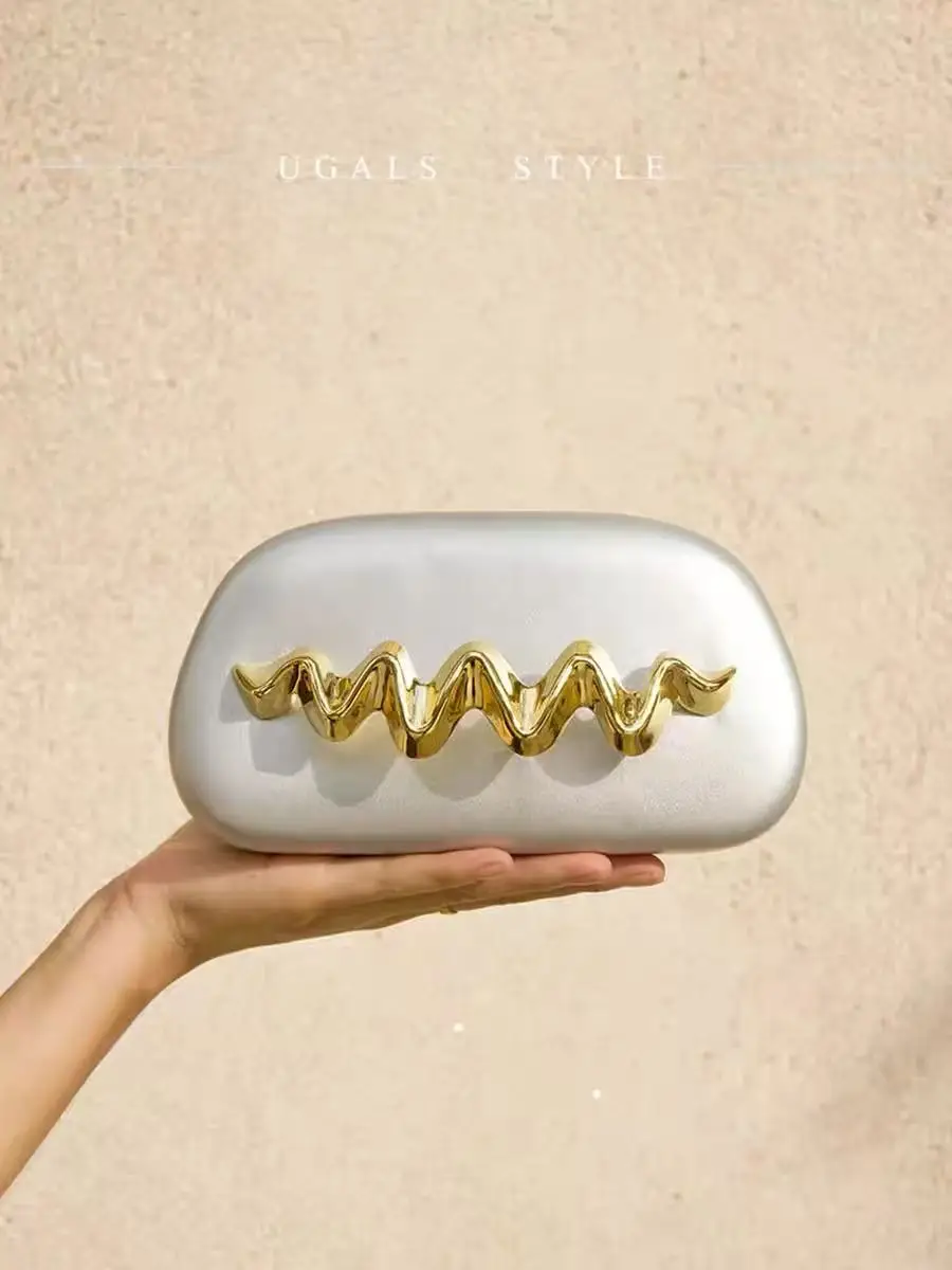 

Luxury Fashion Textured PU Shell Bag Wedding Party Clutch Purse Women Handbag Female Casual Bag Shoulder Crossbody Bag