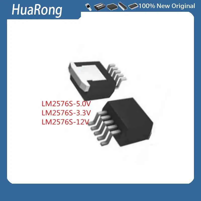 50PCS/LOT       LM2576   LM2576S-5.0V    LM2576S-3.3V    LM2576S-12V    LM2576S-ADJ    TO-263-5