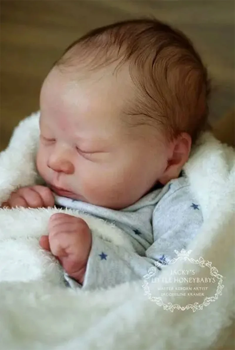 21Inch Chase Sleeping Reborn Doll Kit Fresh Color Soft Touch DIY Doll Parts