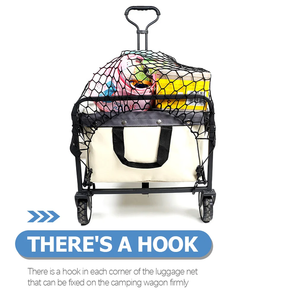 Campingwagen Elastisch bagagenet Heavy Duty verstelbare afdekhaken voor tuintrolley Outdoor campingwagenaccessoire