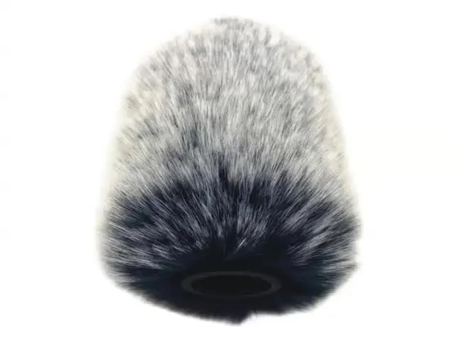 Outdoor Artificial Fur Wind Microphone Cover Muff Windscreen