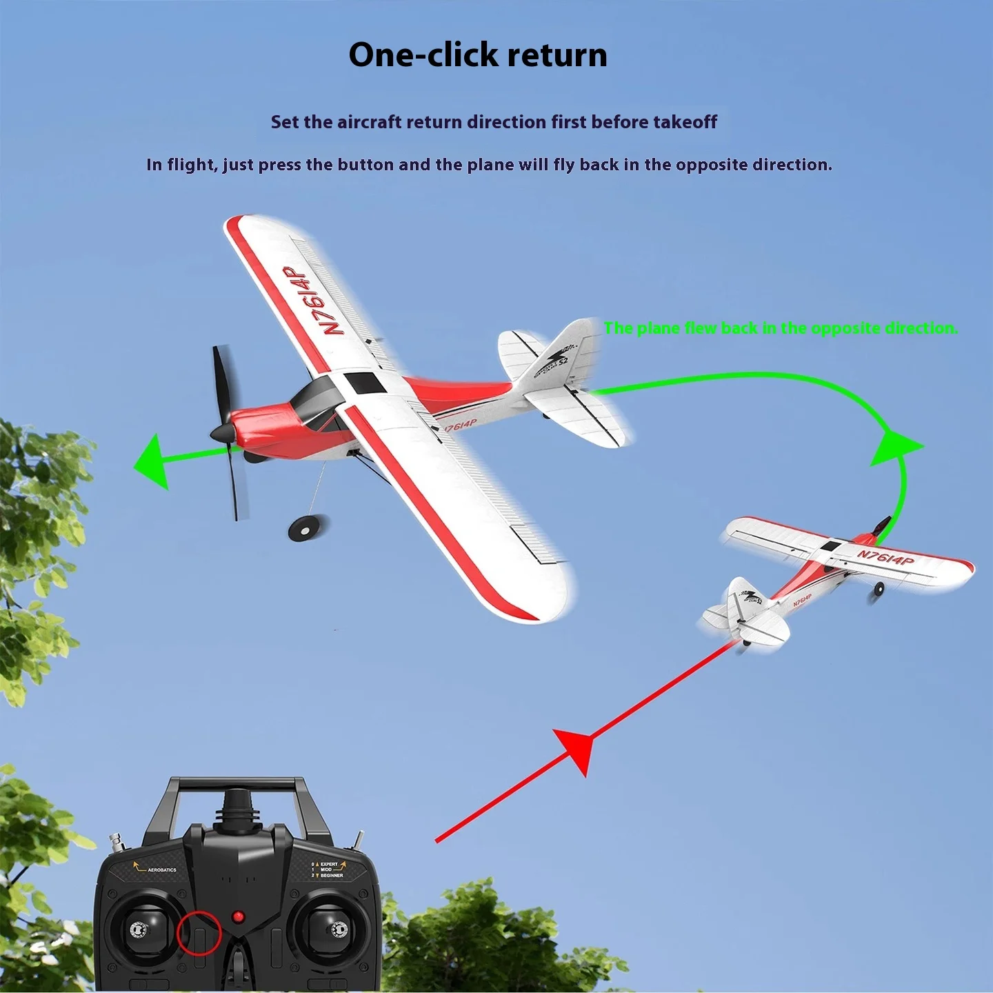 Orlens 4 Channels 2.4g Remote Control Rc Fixed Wing Model Propelled Foam Aircraft Outdoor Trainer Aircraft Children'S Toys
