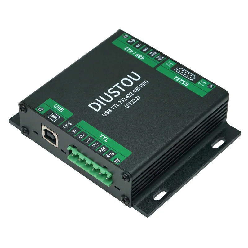 

USB/TTL/RS232/422/485 multi-function interconversion communication with isolation industrial serial port module brush module