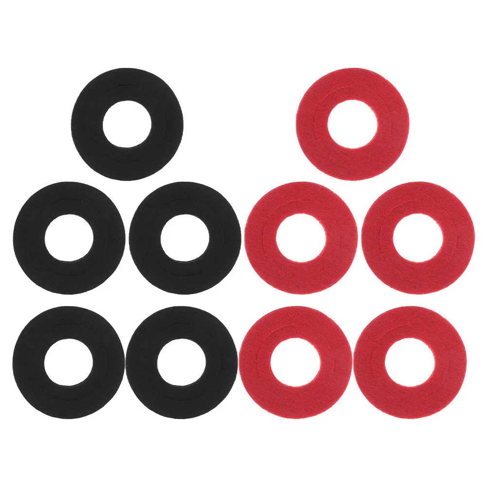 10Pcs Battery Terminal Protector Felt Washers Pads Color Coded Shock Absorption Car Accessories Automotive Battery Clamp Cushion