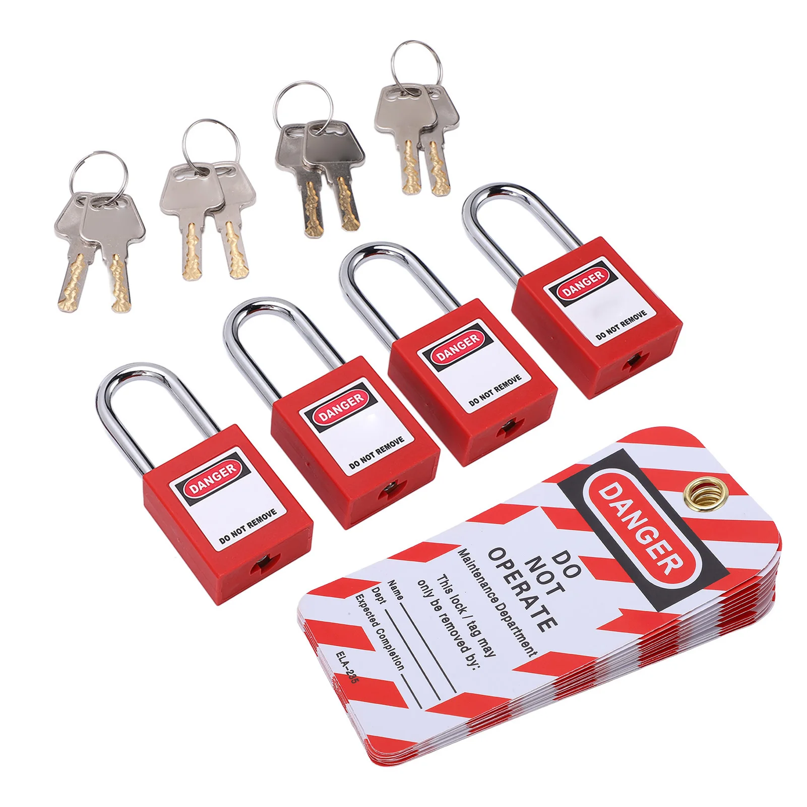 Loto Safety Kit With Padlocks Keys And Tags Professional Electrical Lockout Tools For Industrial Chemical And Power Industry Use view 4