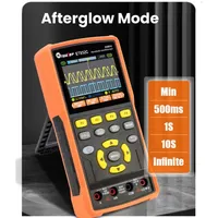 TOOLTOP ET852C 2CH 50MHz Handheld Digital Oscilloscope 25000 Counts True RMS Multimeter Signal Generator 128K Storage Depth