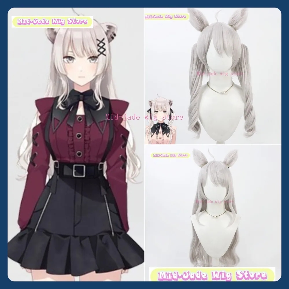 

Mid-jade Wig Store Hololive Shishiro Botan New Outfit VTuber Cosplay Wig Anime Game Role Playing Synthetic Hair Halloween Party