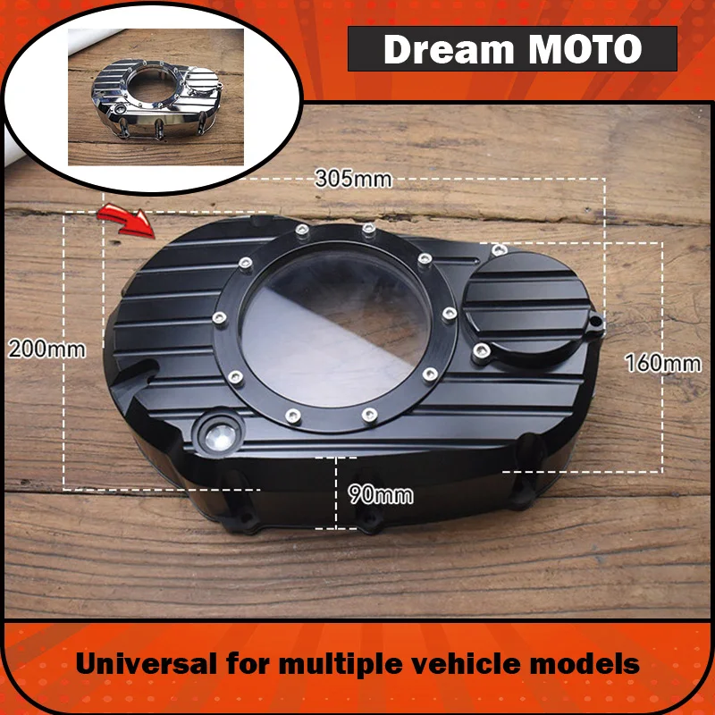 【Premium】For BOGER Thunder JUYUN 250 LONGJIA V-Cafe LONGJIA V-Tu LONGJIA V-BOB V16 modified engine, transparent clutch cover