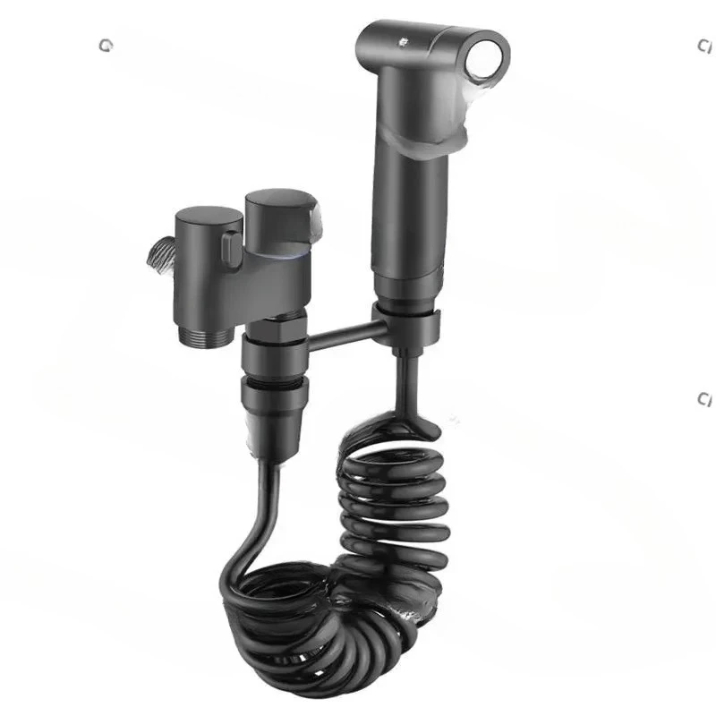 

Stainless Steel Household Toilet One in And Two Out Pressurized Nozzle Flusher