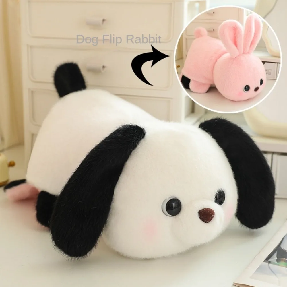 Dupla face reversível brinquedos animais de pelúcia animal macio travesseiro pato boneca de pelúcia 2-em-1 kawaii transformar panda meninas presente